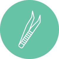 Tweezers Illustration Icon vector