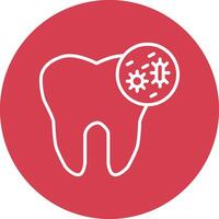 Tooth Infection Illustration Icon vector