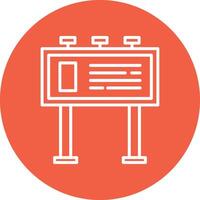 Billboard Illustration Icon vector