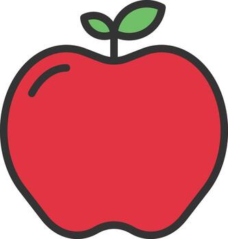 Apple icon image. Suitable for mobile apps, web apps and print media. vector
