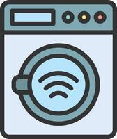 Automatic Washing Machine icon image. Suitable for mobile apps, web apps and print media. vector