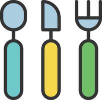 Baby Cutlery icon image. Suitable for mobile apps, web apps and print media. vector