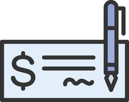 Bank Check icon image. Suitable for mobile apps, web apps and print media. vector