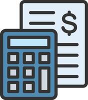 Budgeting icon image. Suitable for mobile apps, web apps and print media. vector