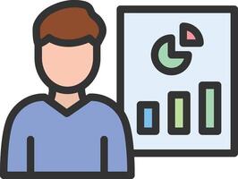 Business Analyst icon image. Suitable for mobile apps, web apps and print media. vector