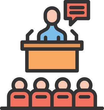 Campaña icono imagen. adecuado para móvil aplicaciones, web aplicaciones y impresión medios de comunicación. vector