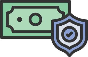 Cash Secured Financing icon image. Suitable for mobile apps, web apps and print media. vector