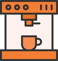 Coffee Machine icon image. Suitable for mobile apps, web apps and print media. vector
