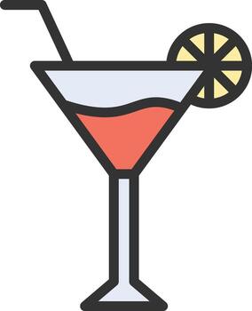 Cocktail icon image. Suitable for mobile apps, web apps and print media. vector