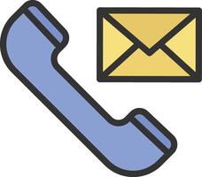 Contact Us icon image. Suitable for mobile apps, web apps and print media. vector
