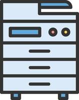 Copy Machine icon image. Suitable for mobile apps, web apps and print media. vector