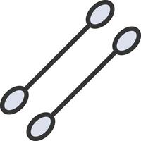 Cotton Swab icon image. Suitable for mobile apps, web apps and print media. vector