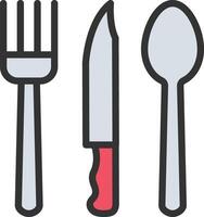Cutlery icon image. Suitable for mobile apps, web apps and print media. vector