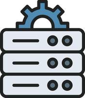 Database icon image. Suitable for mobile apps, web apps and print media. vector
