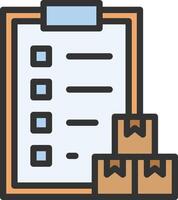 Delivery List icon image. Suitable for mobile apps, web apps and print media. vector