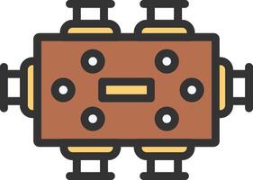 Dining Table icon image. Suitable for mobile apps, web apps and print media. vector