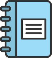 Diary icon image. Suitable for mobile apps, web apps and print media. vector