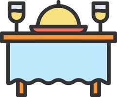 Dinner icon image. Suitable for mobile apps, web apps and print media. vector