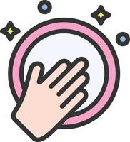 Dish Washing icon image. Suitable for mobile apps, web apps and print media. vector