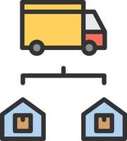 Distribution icon image. Suitable for mobile apps, web apps and print media. vector