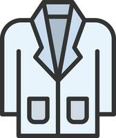Doctor Coat icon image. Suitable for mobile apps, web apps and print media. vector
