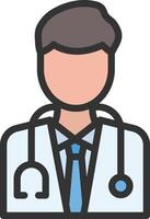 Doctor icon image. Suitable for mobile apps, web apps and print media. vector