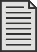 Document icon image. Suitable for mobile apps, web apps and print media. vector