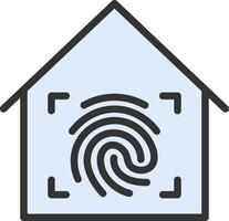 Finger Scan icon image. Suitable for mobile apps, web apps and print media. vector
