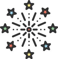 Fireworks icon image. Suitable for mobile apps, web apps and print media. vector
