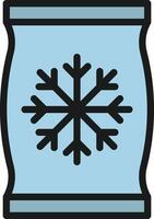 Frozen Food icon image. Suitable for mobile apps, web apps and print media. vector