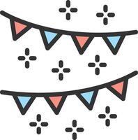 Garland icon image. Suitable for mobile apps, web apps and print media. vector