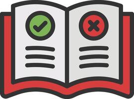 Guide Book icon image. Suitable for mobile apps, web apps and print media. vector