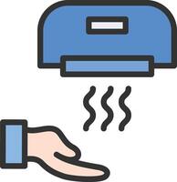 Hand Dryer icon image. Suitable for mobile apps, web apps and print media. vector