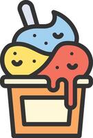 Ice Cream icon image. Suitable for mobile apps, web apps and print media. vector
