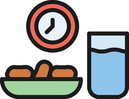 Iftar icon image. Suitable for mobile apps, web apps and print media. vector
