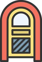 Jukebox icon image. Suitable for mobile apps, web apps and print media. vector