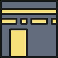 Kaaba icon image. Suitable for mobile apps, web apps and print media. vector