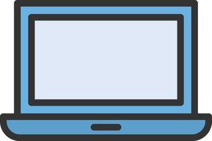 Laptop icon image. Suitable for mobile apps, web apps and print media. vector