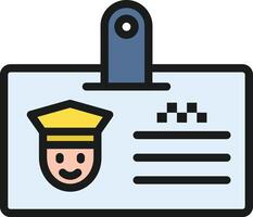 License icon image. Suitable for mobile apps, web apps and print media. vector