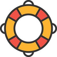 Life Raft icon image. Suitable for mobile apps, web apps and print media. vector
