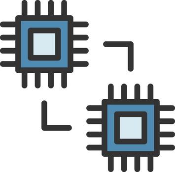 Machine to Machine icon image. Suitable for mobile apps, web apps and print media. vector