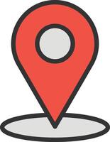Location icon image. Suitable for mobile apps, web apps and print media. vector