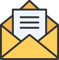Mail icon image. Suitable for mobile apps, web apps and print media. vector