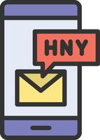 Message icon image. Suitable for mobile apps, web apps and print media. vector