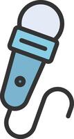 Microphone icon image. Suitable for mobile apps, web apps and print media. vector