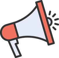 Megaphone icon image. Suitable for mobile apps, web apps and print media. vector