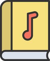 Music Book icon image. Suitable for mobile apps, web apps and print media. vector