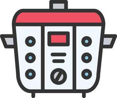 Multi Cooker icon image. Suitable for mobile apps, web apps and print media. vector