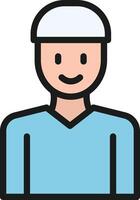 Muslim icon image. Suitable for mobile apps, web apps and print media. vector