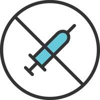 No Drugs icon image. Suitable for mobile apps, web apps and print media. vector